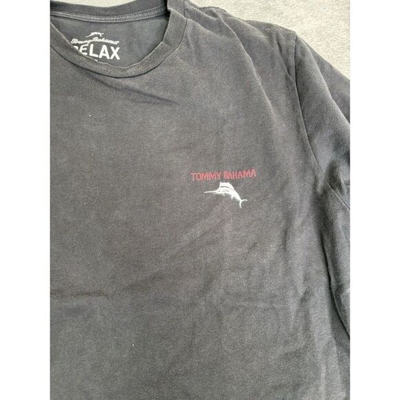 Tommy Bahama Call For Backup Short Sleeve T Shirt Men's Size Large Gray - Picture 4 of 9